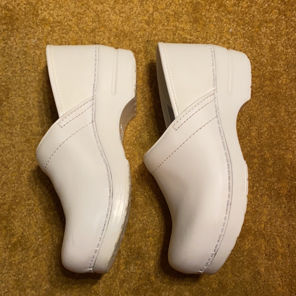 Dansko, all white clogs, Size 40 EU (9.5-10 US)
